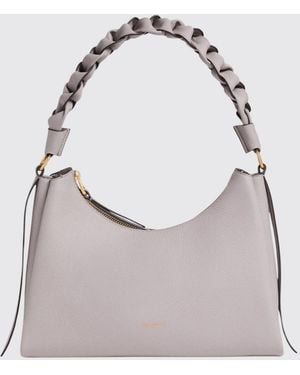 Coccinelle Boheme Grained Leather Bag - Grey