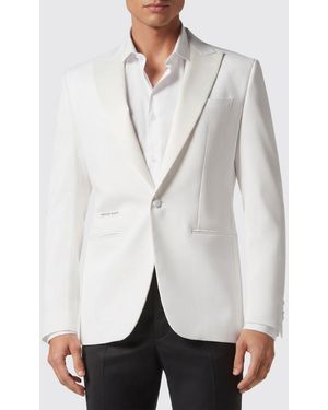 Philipp Plein Wool Single-Breasted Blazer - Grey