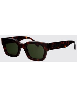 Fendi Occhiali Da Sole Squared - Nero