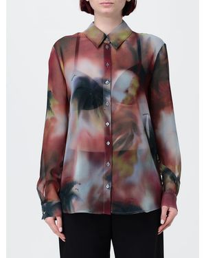 Patrizia Pepe Printed Organza Shirt - White