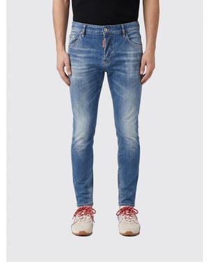 DSquared² Skinny Fit Stretch Denim Jeans - Blue