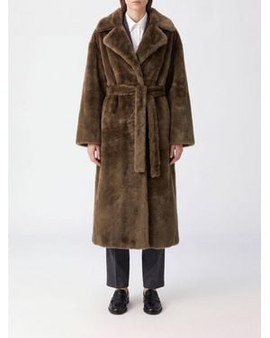 Arma Cappotto Lungo A Vestaglia - Marrone