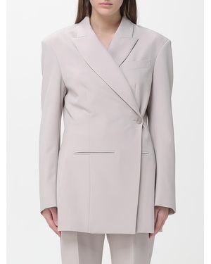 Patrizia Pepe Double Breasted Blazer - Grey