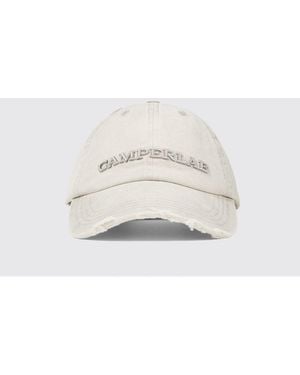 Camper Cotton Baseball Cap With Embroidered Tone-On-Tone Logo - Natural