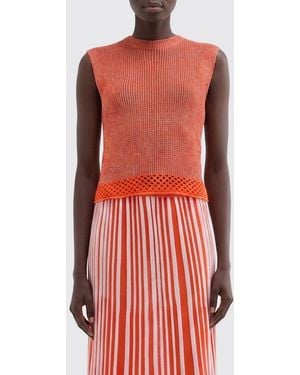 MACCAPANI Giuly Cotton And Viscose Top - Red