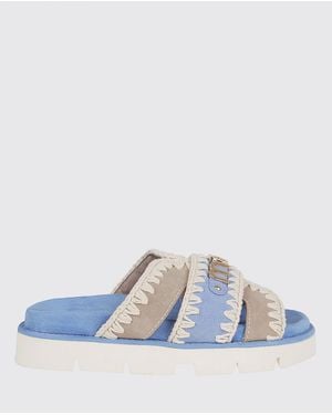 Mou Flat Sandals - Blue