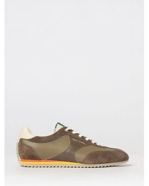 Paul Smith Baskets Chilly Bicolores En Nylon Et Daim - Multicolore