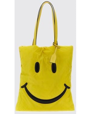 Moschino Borsa A Spalla Tote Smiley - Giallo