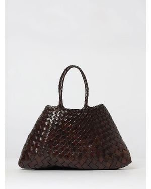 Dragon Diffusion Santa Croce Small Woven Leather Bag - Brown
