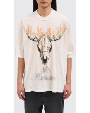 Represent Camiseta Oversize De Algodón Estampada - Neutro