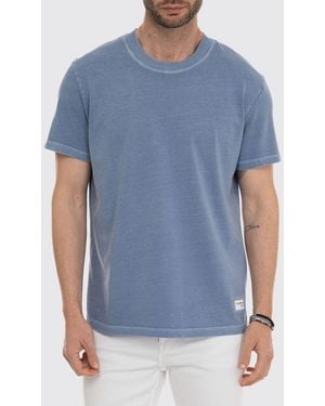 Fay Camiseta Básica De Algodón - Azul