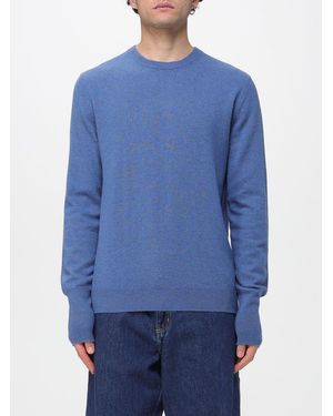 Ballantyne Cotton Crew-Neck Pullover - Blue