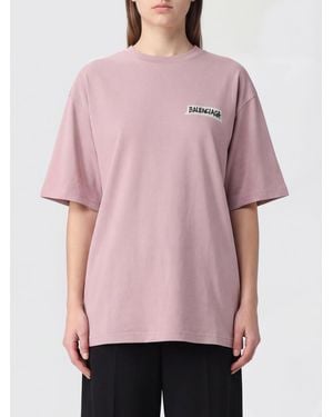 Balenciaga Camiseta Mujer - Rosa