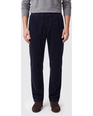 Barena Slim Fit Corduroy Pants With An Elasticated Waist - Blue