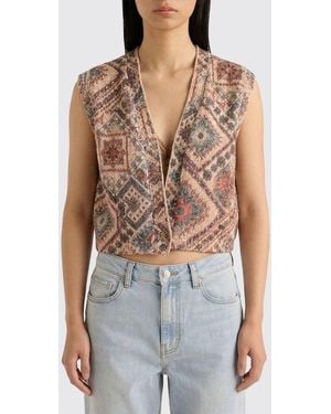 Momoní MomonÌ Vintage Weste Aus Baumwollmischung Von - Blau