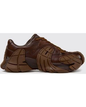 CAMPERLAB Tormenta Low-Top-Sneaker Von Aus Glattem Kalbsleder Mit Gepolstertem Knöchel - Braun