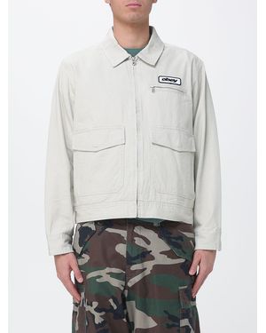 Obey Cotton Shirt Jacket - Grey