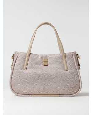 Borbonese Schultertasche Damen - Natur