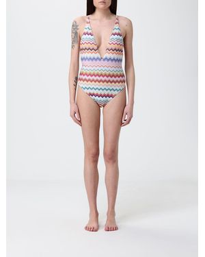 Missoni Lurex Viscose One-Piece Swimsuit - White