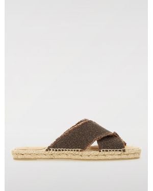 Castañer Palmera Crossstrap Espadrille Slides - Brown