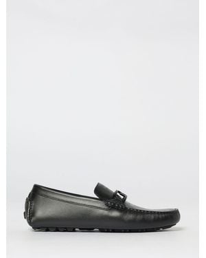 Fendi Mocassins Driver O'Lock En Cuir - Blanc