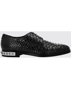 Philipp Plein Python Leather Derby Shoes - White