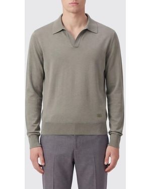 Dolce & Gabbana Dolce &Amp Gabbana Silk Polo Shirt - Grey