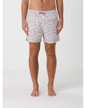 Emporio Armani All-Over Logo Polyester Swimsuit - White