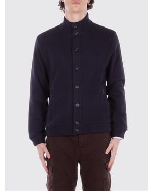Fay Cotton Blend Cardigan - Blue
