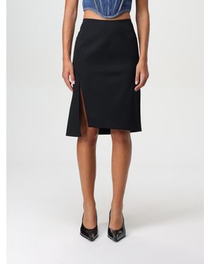 Versace Stretch Wool Skirt - Black