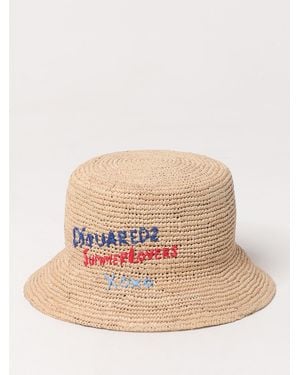 DSquared² Summer Lovers Straw Hat - Natural