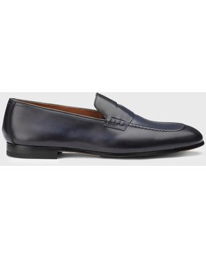 Doucal's Leather Loafers - Blue