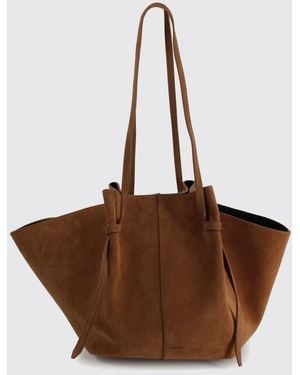 Yuzefi Large Mochi Hammered Bag - Brown