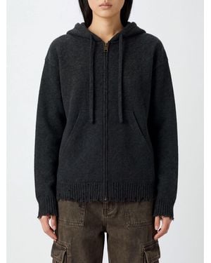 Uma Wang Zipped Cashmere Hoodie With Kangaroo Pocket - Black