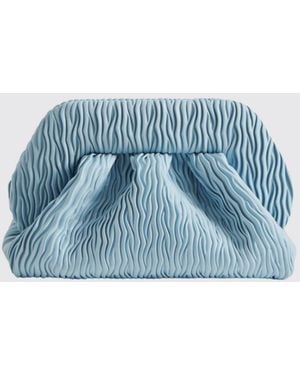 THEMOIRÈ Themoir&Egrave Bios Embossed Vegan Leather Clutch - Blue