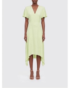 stella mccartney green silk dress Stella McCartney // White & Multicolour Silk Patterned Dress – VSP  Consignment main image 0