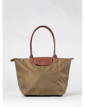 Longchamp Le Pliage Original Large Shoulder Bag - Natural