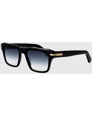 Ferragamo Aviator Acetate Sunglasses With Gradient Lenses And Rectangular Frame - White