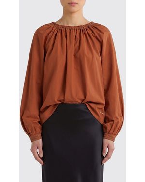 Marni Cotton Crew Neck Blouse - Brown