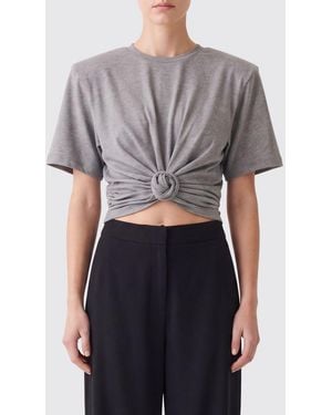 Magda Butrym T-Shirt Cropped - Grigio