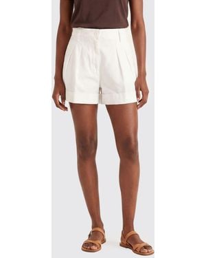 Aspesi Shorts A Vita Media - Bianco