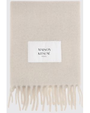 Maison Kitsuné Maison KitsunÉ Scarf - White