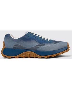 Camper Drift Trail Recycled Fabric Trainers - Blue