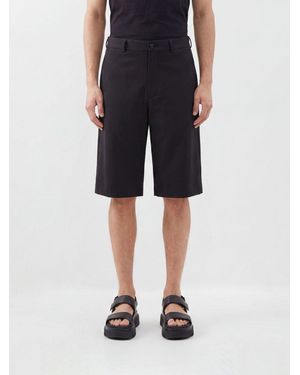 Comme des Garçons Comme Des GarÇ Ons Homme Plus Knee-Length Pure Wool Chino Shorts - Black