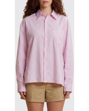 La Martina Striped Relaxed Fit Long-Sleeved Cotton Shirt - Pink