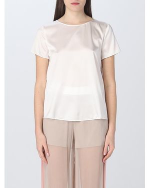 Emporio Armani Blouse In Silk Satin - White