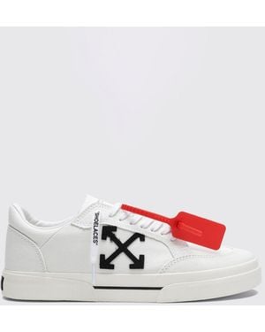 Off-White c/o Virgil Abloh Vulcanized Canvas-Sneakers Mit Arrow-Logo Und Gummisohle - Weiß