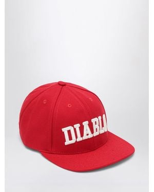 Willy Chavarria Diablo Baseballkappe Mit Slogan-Print Und Riemen - Rot