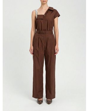 Twinset Cotton Jumpsuit - Brown