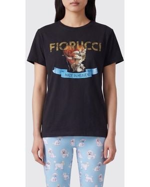 Fiorucci Printed Cotton T-Shirt - Black